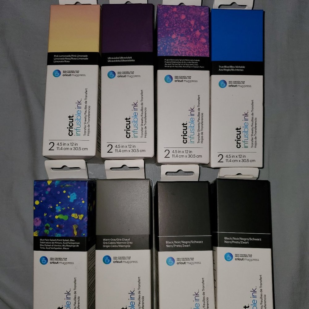 (UNOPENED/NEVER USED) Cricut 4.5" x 12" Infusible Ink Transfer Sheets 2ct BUNDLE